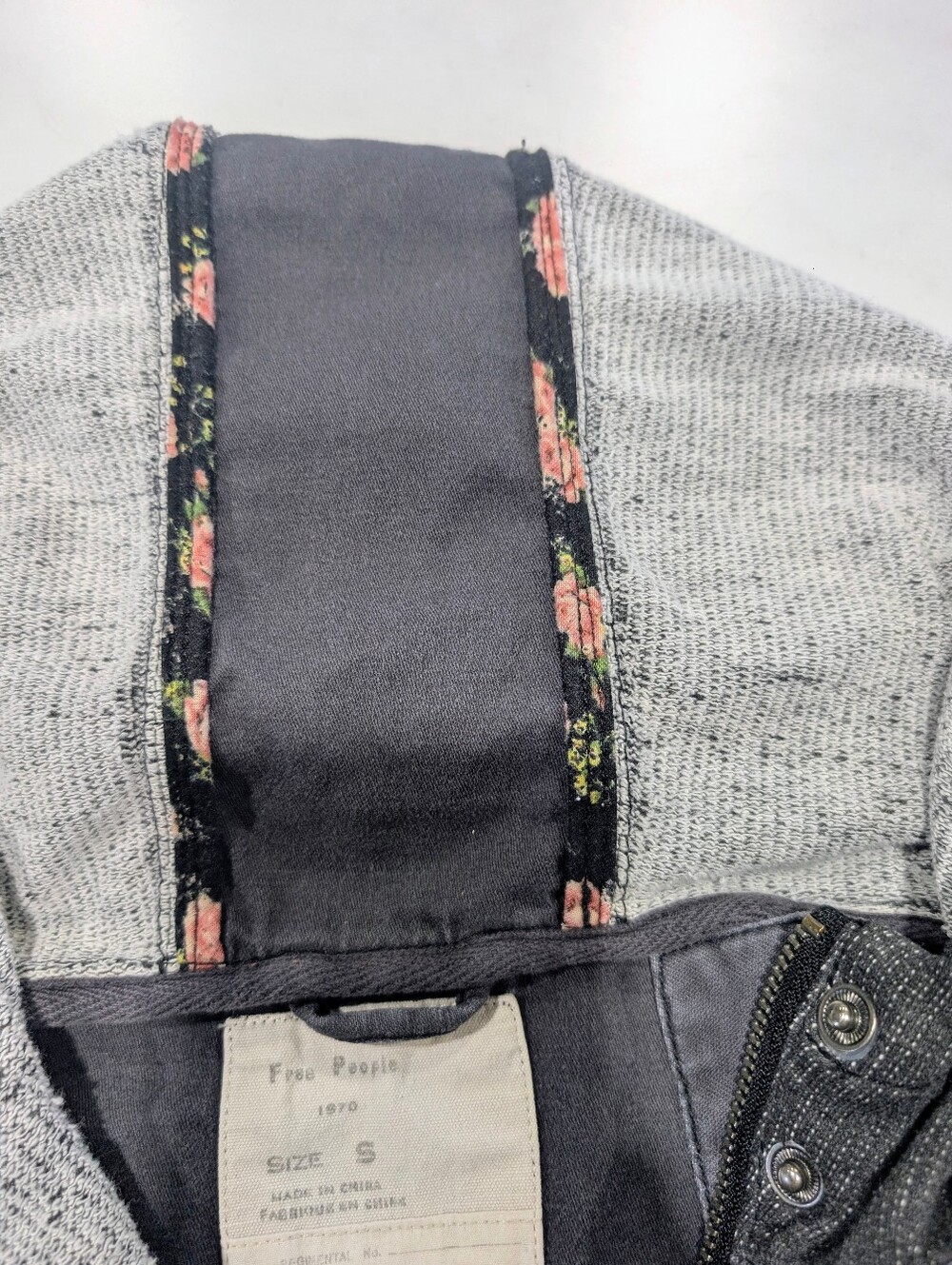 Free People Utility Hooded Jacket - Charcoal Gray - Picture 5 of 6